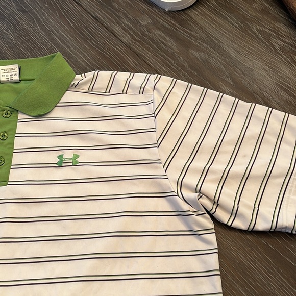 Men’s Under Armour Short Sleeve Stripe Polo, size XL - Picture 2 of 3